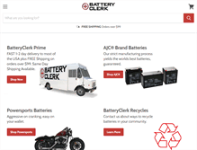 Tablet Screenshot of batteryclerk.com